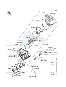 Z1000SX ABS ZX1000HBF FR GB XX (EU ME A(FRICA) drawing Air Cleaner