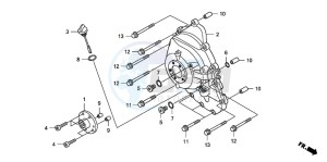 FJS600A 400 SILVER WING drawing RIGHT CRANKCASE COVER