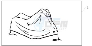 CBF600S drawing BODY COVER XL HONDA LOGO