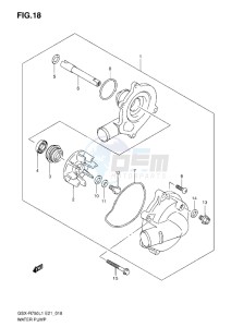 GSX-R750 drawing WATER PUMP