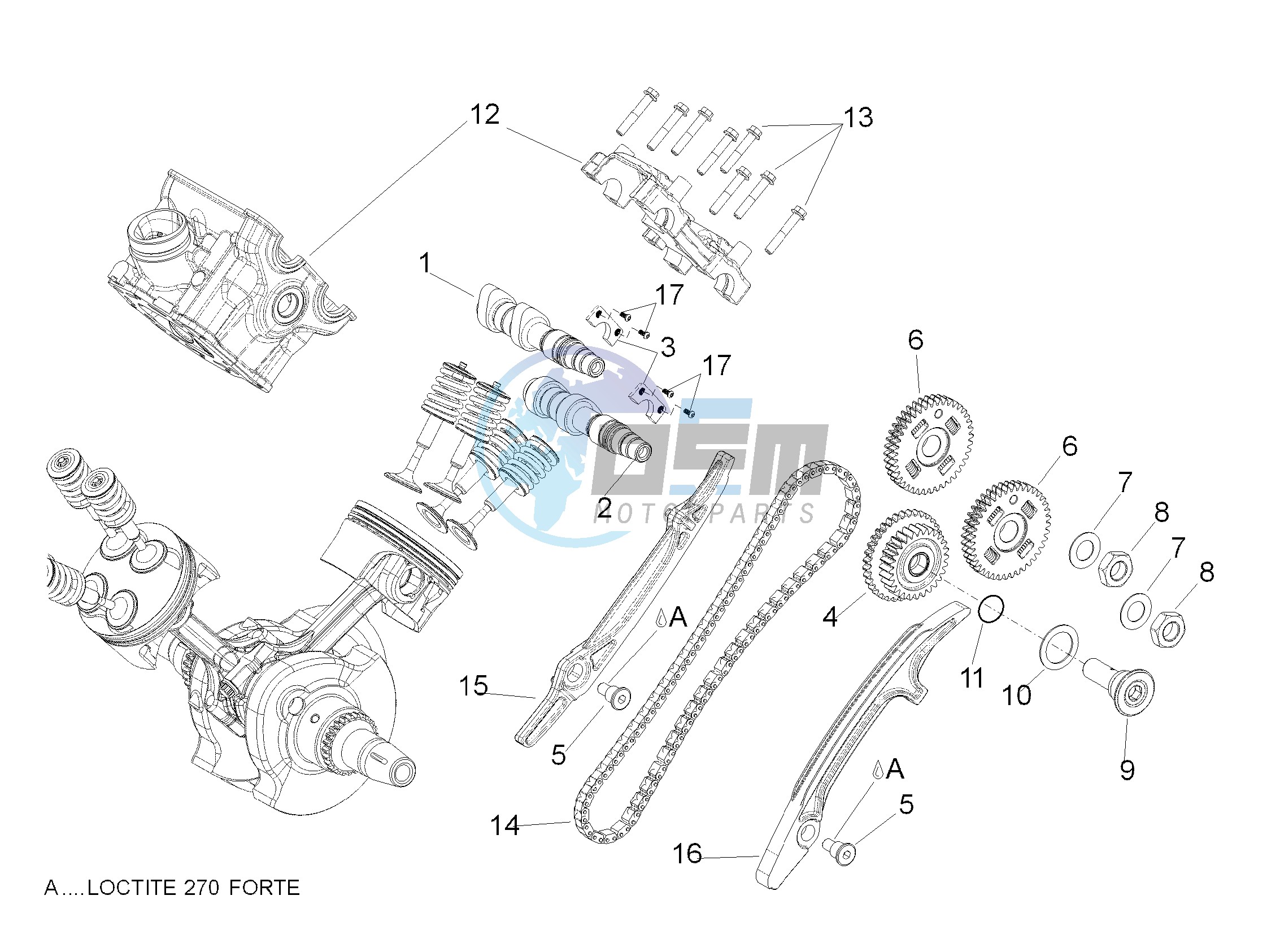 Rear cylinder timing system