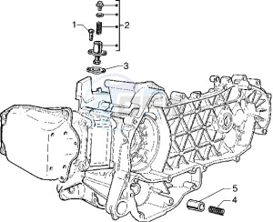 Hexagon 125 GT drawing Chain Tightener - By pass Valve