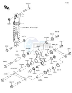 KX65 KX65AHF EU drawing Suspension