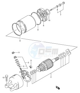 GSX600F (E2) Katana drawing STARTING MOTOR