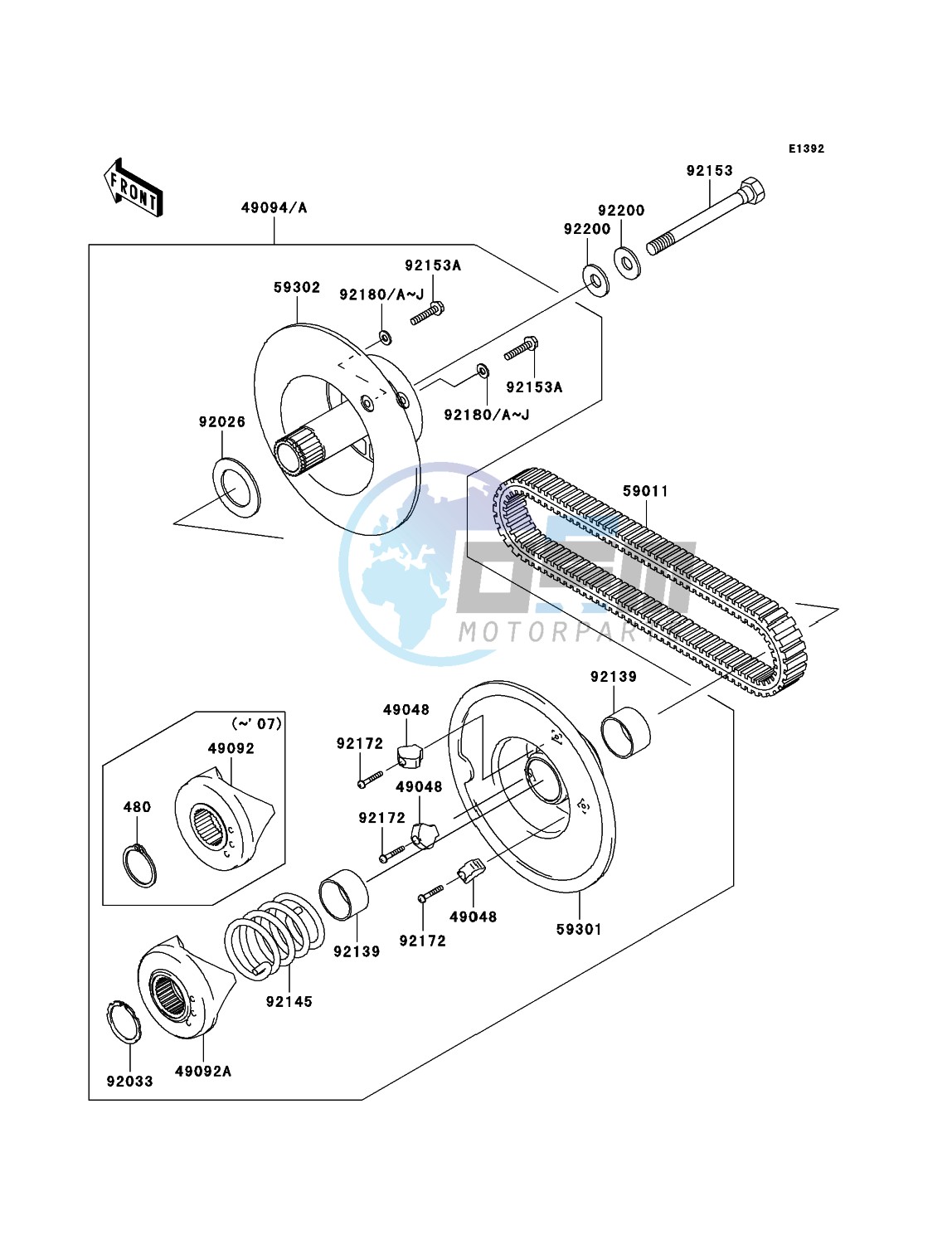 Driven Converter/Drive Belt