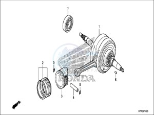 CRF110FH Europe Direct - (ED) drawing CRANKSHAFT/PISTON