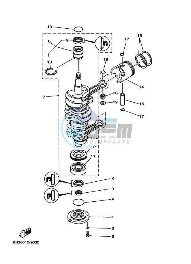 CRANKSHAFT--PISTON