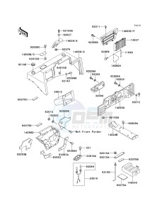 KAF 620 C [MULE 2500] (C6) [MULE 2500] drawing FRAME FITTINGS -- COVER- -