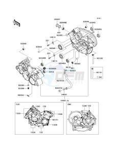 KSV 700 A [KFX700 AND V FORCE] (A1-A2) [KFX700 AND V FORCE] drawing CRANKCASE