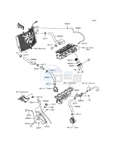 NINJA_ZX-6R_ABS ZX636FFF FR GB XX (EU ME A(FRICA) drawing Water Pipe