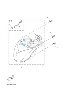 NS50 AEROX (1PH3 1PH3 1PH3) drawing HEADLIGHT