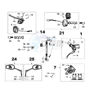 LUDIX 10 SP BLASTER drawing BRAKE CALIPER