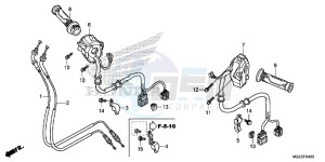 VFR1200FDF VFR1200F Dual Clutch E drawing SWITCH/ CABLE ( VFR1200FD)