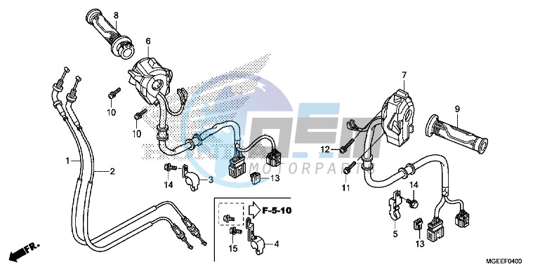 SWITCH/ CABLE ( VFR1200FD)