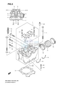 RM-Z250 (E3-E28) drawing CYLINDER HEAD