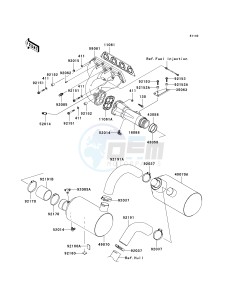 JT 1500 A [STX-15F] (A6F-A9F) A6F drawing MUFFLER-- S- --- A6F - A8F- -