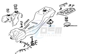 MITO 50 drawing FUEL AND OIL TANK