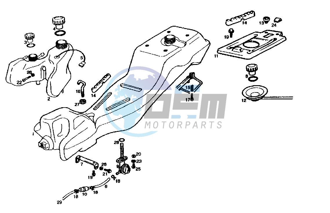 FUEL AND OIL TANK