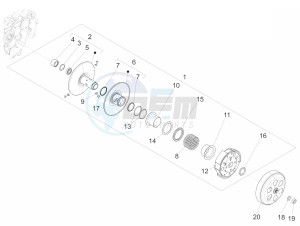 Primavera 150 4T 3V iGET ABS (EMEA) drawing Driven pulley