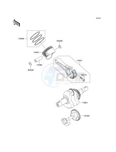 KAF 400 C [MULE 610 4X4 HARDWOODS GREEN HD] (C6F-C9F) C7F drawing CRANKSHAFT_PISTON-- S- -