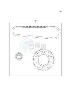 ZX 600 E [NINJA ZX-6] (E4-E6) [NINJA ZX-6] drawing CHAIN KIT