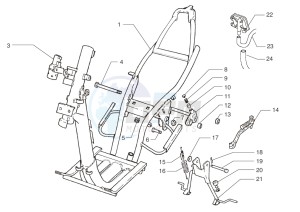 Ark AC 45 Silver 50 drawing Chassis-Central stand