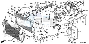 CB1000RAD CB1000R ABS E drawing RADIATOR