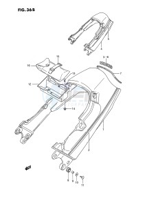 GSX1100 (E2) drawing SEAT TAIL COVER (MODEL L)