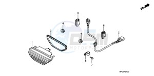 TRX500FEB drawing TAILLIGHT