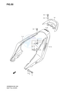 GSR600 (E2) drawing SEAT TAIL COVER