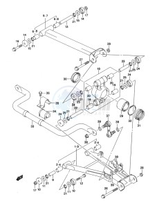 LT-A500XP Z drawing REAR SUSPENSION ARM