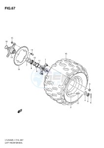 LT-Z400 (E19) drawing LEFT REAR WHEEL (LT-Z400ZL1 E19)