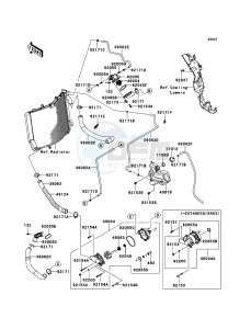 ZZR1400_ABS ZX1400FDF FR GB XX (EU ME A(FRICA) drawing Water Pipe