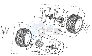 Quasar 50-100 drawing Front wheel