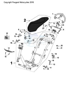 KISBEE SL drawing FRAME AND SADDLE