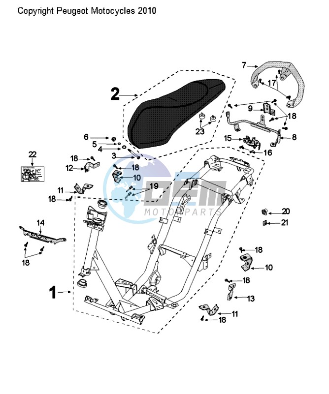 FRAME AND SADDLE