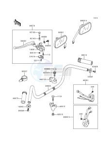 VN 800 B [VULCAN 800 CLASSIC] (B1-B5) [VULCAN 800 CLASSIC] drawing HANDLEBAR-- VN800-B1- -