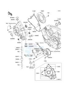 KVF 750 B (BRUTE FORCE 750 4X4I) (B6F-B7FA) A7F drawing ENGINE COVER-- S- -