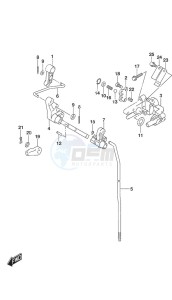 DF 30A drawing Clutch Rod Remote Control