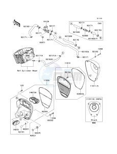 VN 900 C [VULCAN 900 CUSTOM] (7F-9FA) C8F drawing AIR CLEANER