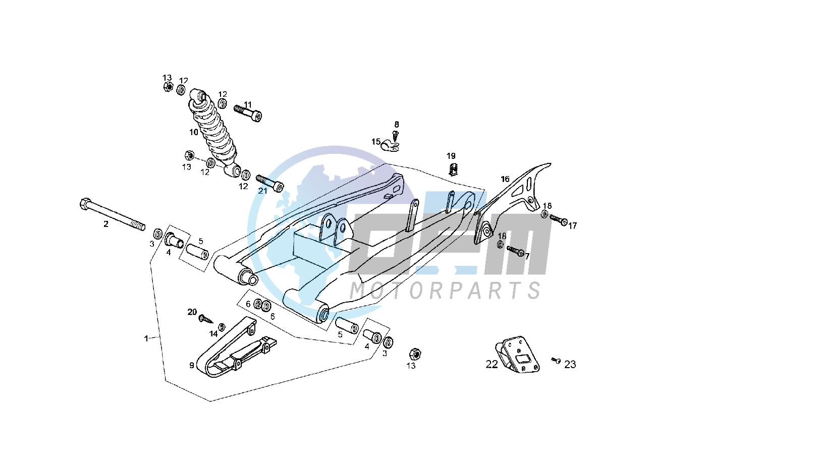 SWING ARM - SHOCK ABSORBER