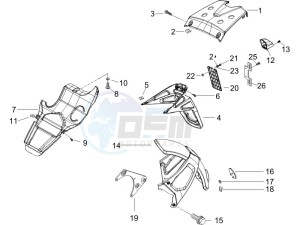 Runner 125 VX 4t drawing Rear cover - Splash guard