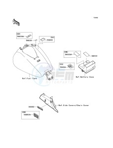 VN 1700 E [VULCAN 1700 CLASSIC] (9G-9FA) E9FA drawing LABELS