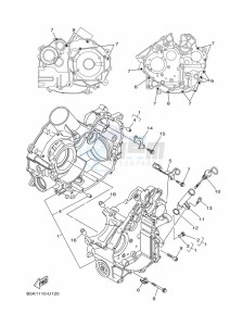 YFM700FWBD KODIAK 700 EPS (B5KV) drawing CRANKCASE