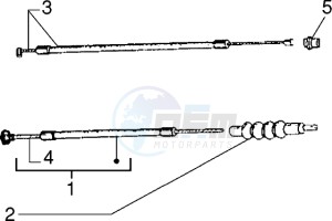 PX 150 E drawing Clutch - throttle transmissions