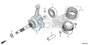 TRX250TEH Europe Direct - (ED) drawing CRANKSHAFT/PISTON