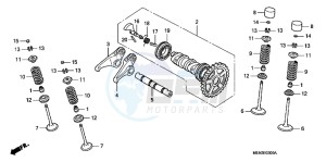 CRF450RB drawing CAMSHAFT/ VALVE