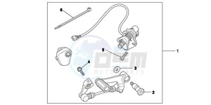 NC700XDC drawing KIT,DCT PEDALSHI F