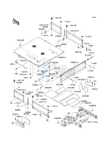 KAF 950 E [MULE 3010 TRANS4X4 DIESEL] (E8F) E8F drawing CARRIER-- S- -