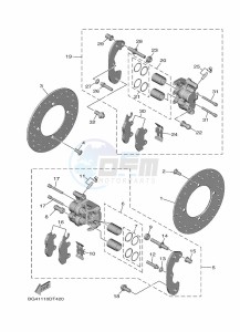 YXF850ES YX85FPSN (BARH) drawing REAR BRAKE CALIPER